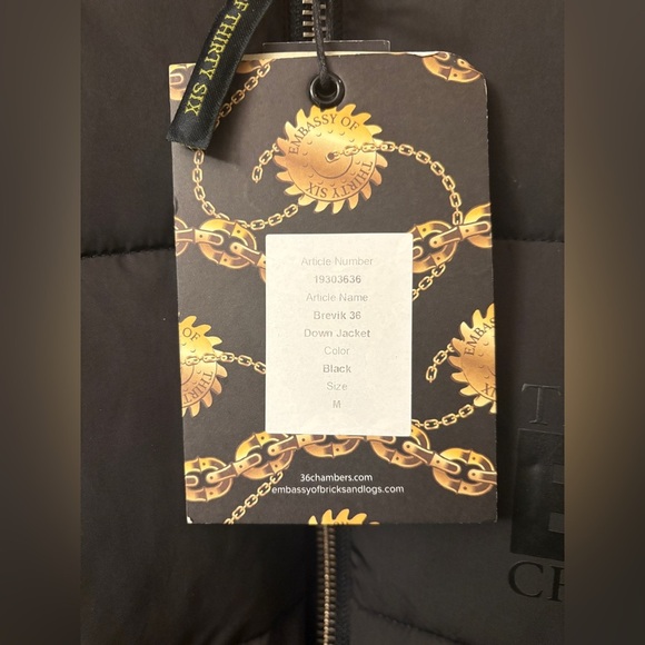 RZA WuTang 36 Chambers Embassy of Brick and Logs Puffer Jacket size Medium - Picture 14 of 15